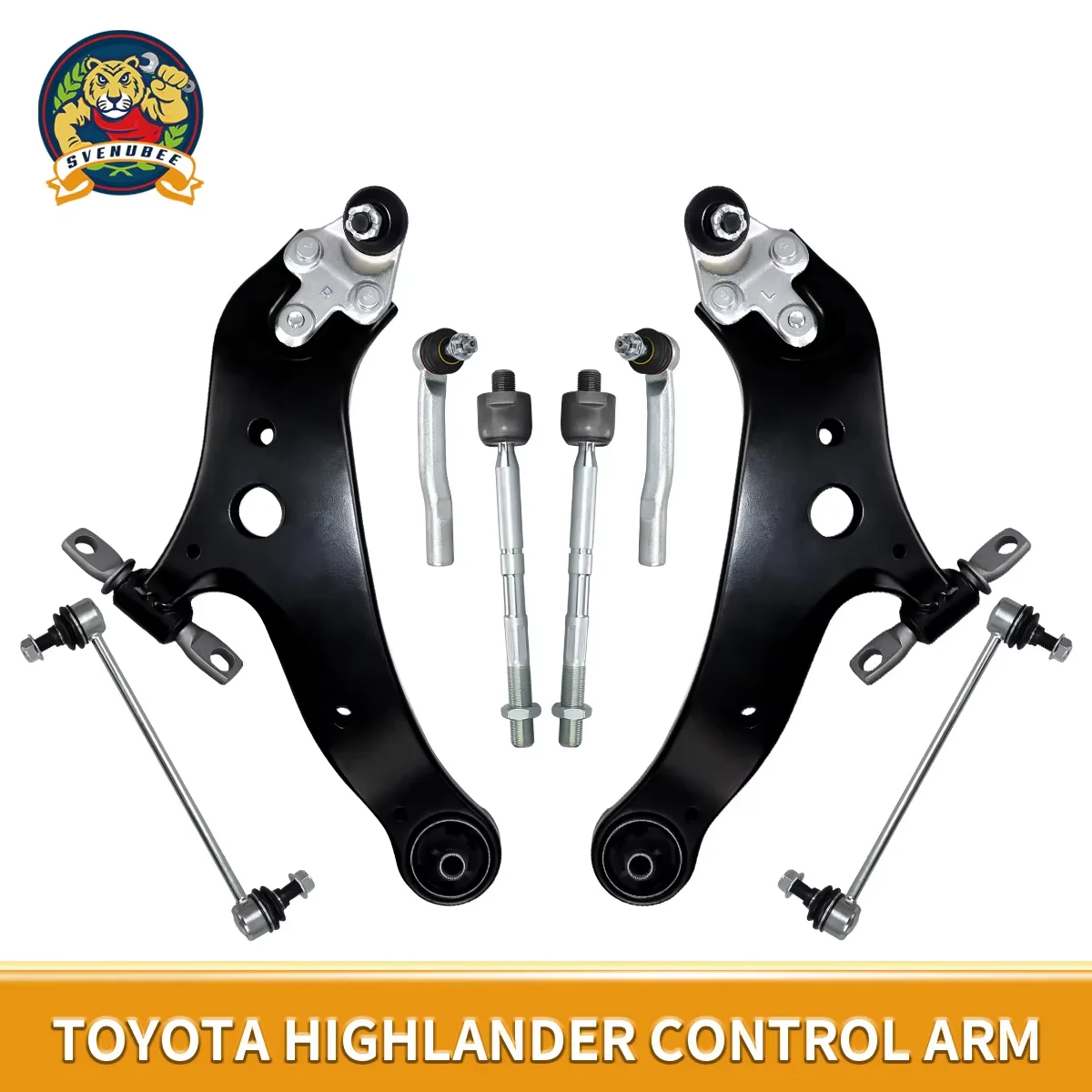 

Svenubee 8Pcs Front Lower Control Arm Stabilizer Link KitS for Toyota Highlander 2008 2009 2010 2011 2012 2013 2015-2018 K622945
