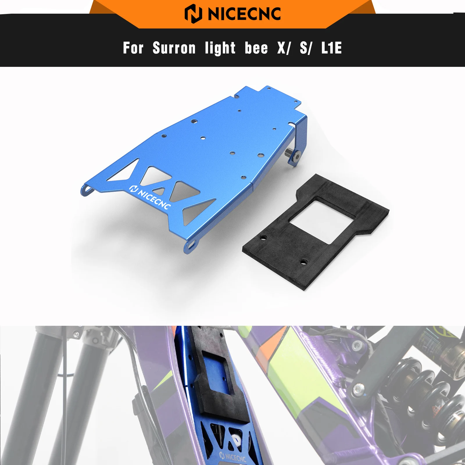 

NICECNC Battery Front Plate For Surron light bee X light bee S light bee L1E 2024 Segway X160 Segway X260 Sur-ron Bike Parts