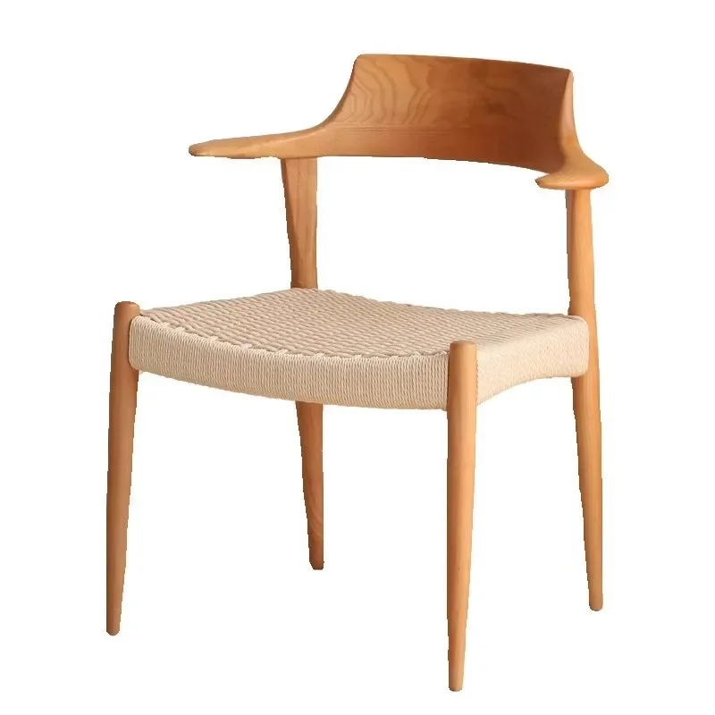 

Suspension hanging table complex ox horn chair tea household with armrests