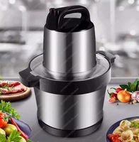 Stainless steel 6L meat grinder commercial high power all steel household electric multi-function mixing machine
