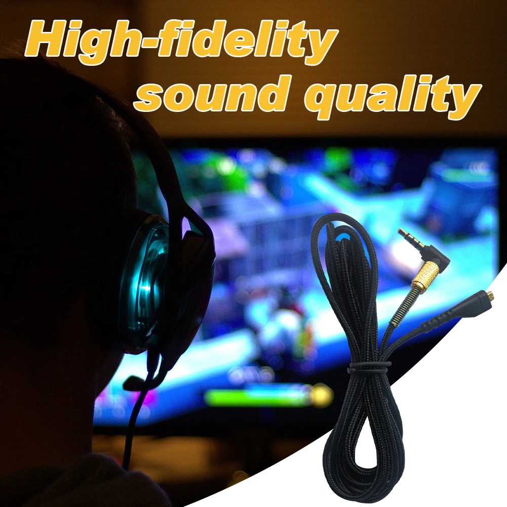 Cable de auriculares de cobre para PC, accesorio portátil y estable, ligero, HD, entrada de estabilidad, compatible con SteelSeries Arctis