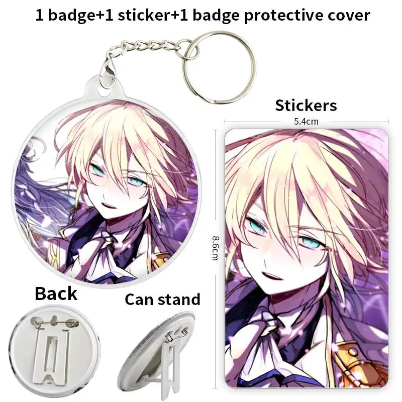 Tenshouin Eichi Anime Character Game Soft Button Badge Brooch anchor Peripherals Pin Accessoriesinsignias personalizables