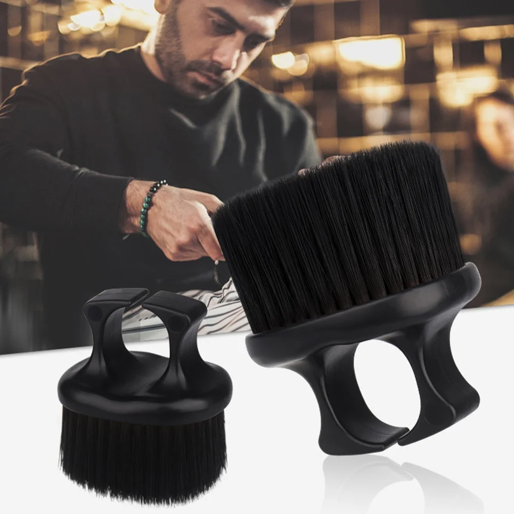 

3 Pcs Retro Oil Brush Men Beard Hair Grooming Soft Fur Bristles Black Barber Knuckle Man