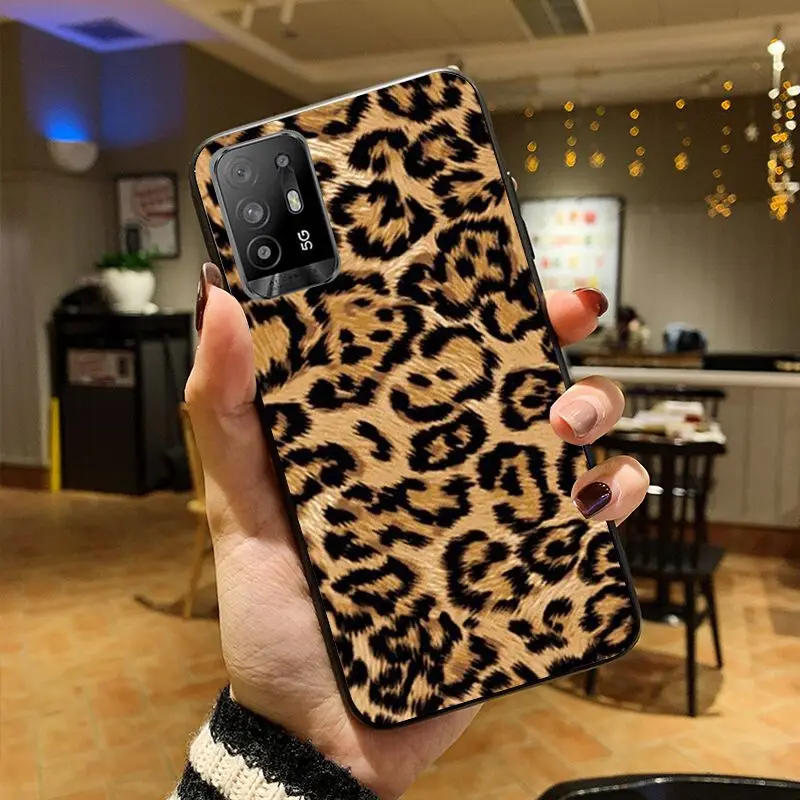 soft fundas Leopard Print Panther Phone cover For OPPO A74 A78 A98 A94 A54 A72 5G A57 A96 A53 A9 A73 2020 A53S 4G Cases coque