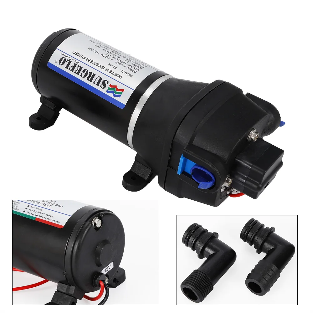 12V 17L/min Water Pump Pressure Pump Diaphragm Pump for Yacht Caravan