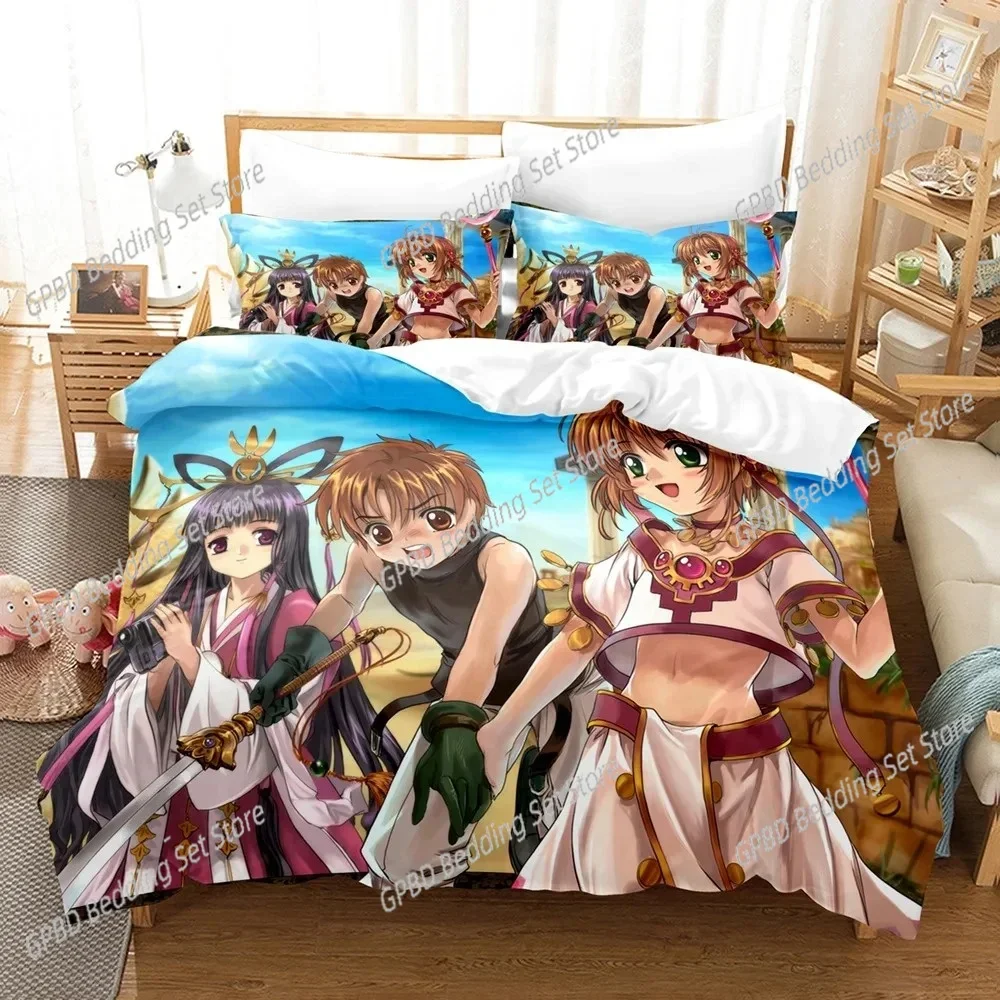 3D Print Anime Card Captor Sakura Bedding Set Single Twin Double Queen King Cal King Size Bed Linen Set