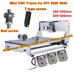 LY-Mini marco CNC de 3 ejes y 4 ejes con Motor paso a paso, fresadora grabadora para bricolaje CNC 3020 3040 6040