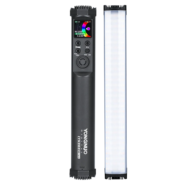 YONGNUO YN360 MINI YN360MINI Tube Stick Light 2700K-7500K RGB Colorful Bicolor 2600mAh Photography Lighting LED Soft Handheld