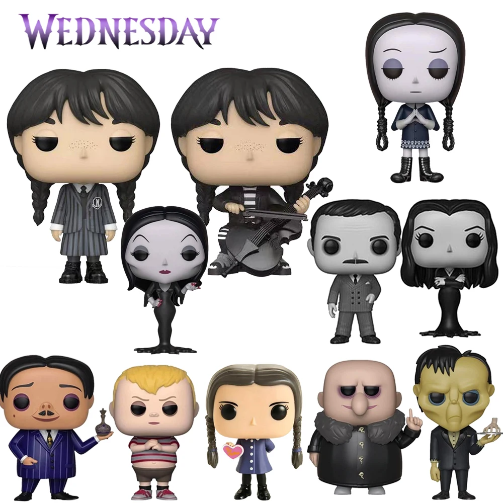 Funko Pop The Addams Family Morticia 801 Gomez 802 Wednesday 803 1309 1310 Pugsley Cousin Uncle Fester LURCH Action Figures Toys