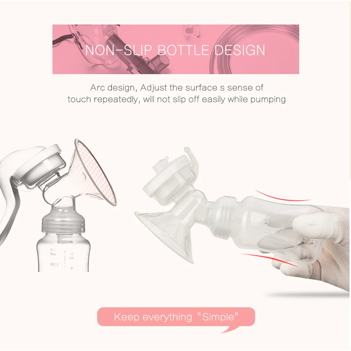 Breast Pump Baby Nipple Manual Suction Milk Pump Feeding Breasts Pumps Milk Bottle Sucking Postpartum Supplies BPA Free