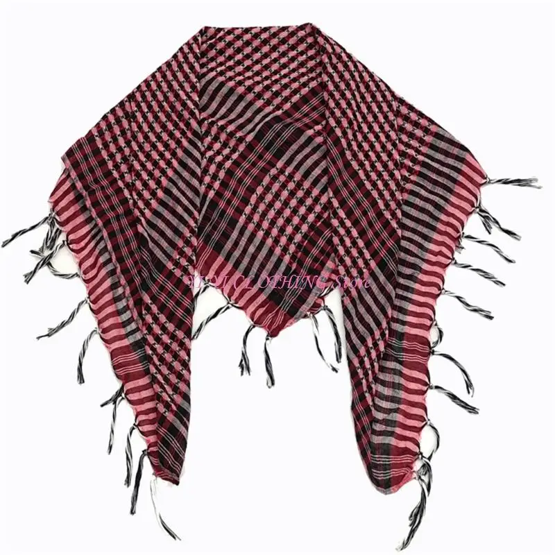 

N5KF Traditional Arafat Scarf For Men And Women Breathable Polyester Fabric Headscarf For Cultural Event And Daily Wear