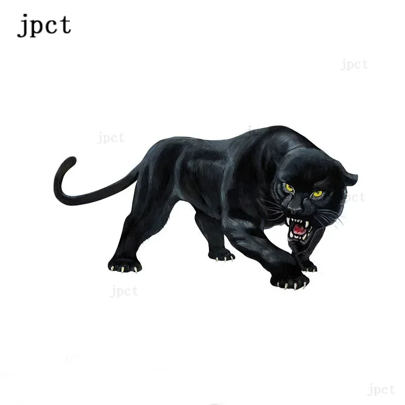 

JP car decal is used to decorate Motorcycle Black Panther roaring accessories creative Waterproof PVC sticker 20cmx11.2cm