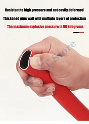 1M Red Rubber Heat-resistant High-pressure Hose Oil Resistant Three Rubber Two Wire PVC Composite Hose Steam Pipe Water Pipe