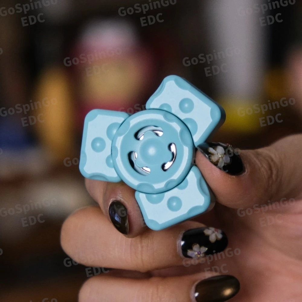 OS EDC CHEESE Mini Fidget Spinner Fidget-Spielzeug für Erwachsene Büro-Schreibtisch-Zubehör Angstlösende Spielzeuge Angstlinderungs-Gadgets