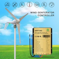 600W MPPT 30A Wind Charge Discharge Booster Controller Match Wind Output  Auto 12/24V for Wind Turbine Generator Waterproof IP68