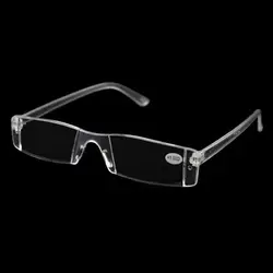 Vintage Small Reading Glasses Men Women Ultralight Presbyopic Eyeglasses Transparent One-piece Hyperopia Eyewear+1.0 +4.0