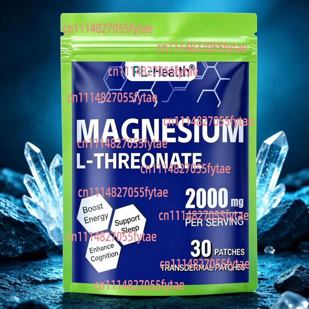 30 Patches Magnesium L-Threonate Transdermal Patches for Cognition and Energy Support