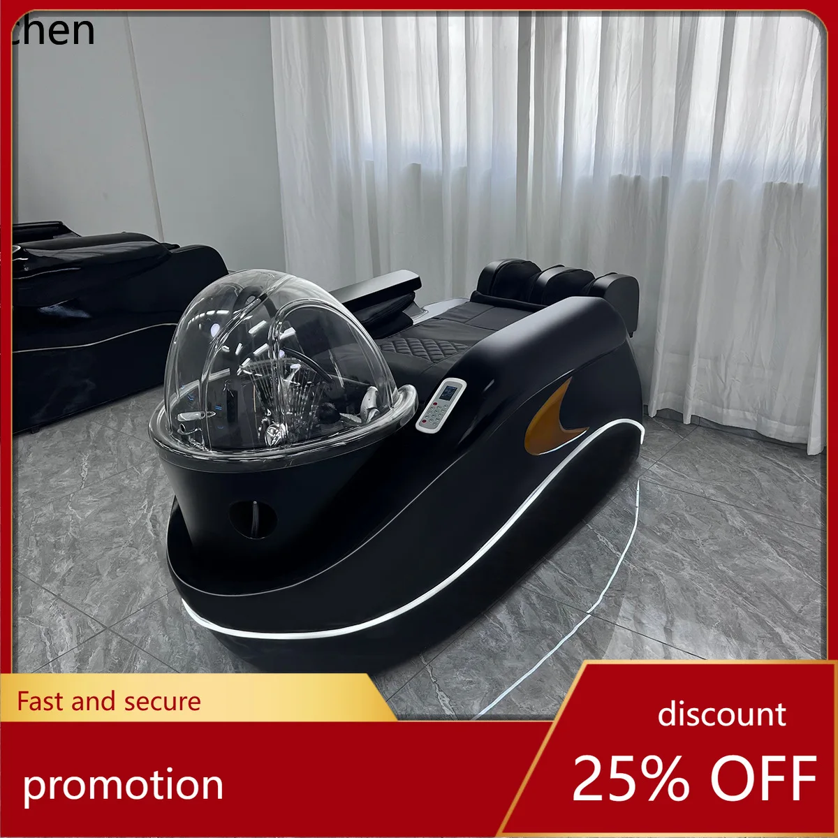 

CZ High-end Hair Salon Water Circulation Steaming Beauty Salon Head Therapy Bed Shampoo Bed Ceramic Basin