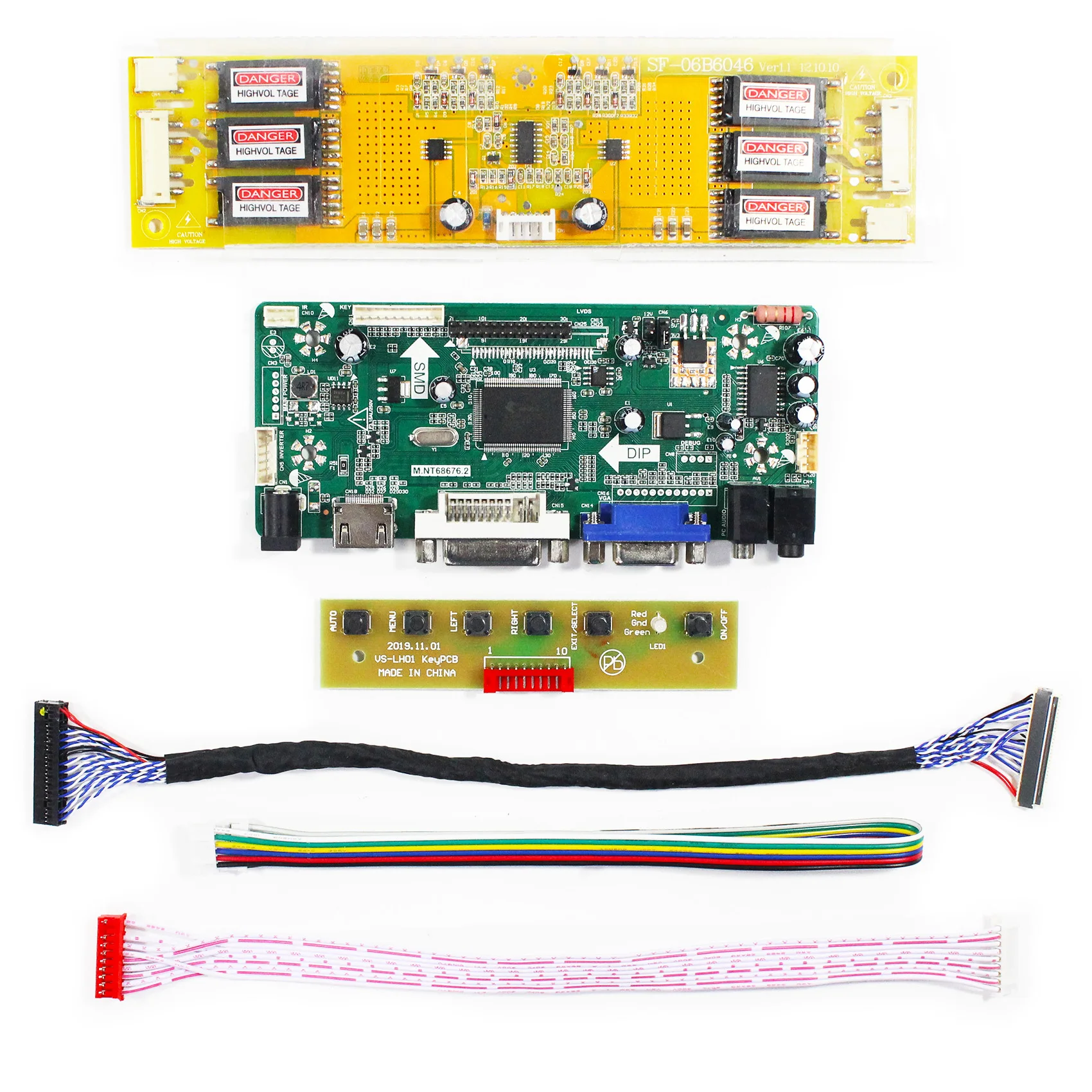 HDM I DVI VGA AUDIO LCD Controller Board for LTM201U1 LTM201UX LTM213U6 LVDs LCD