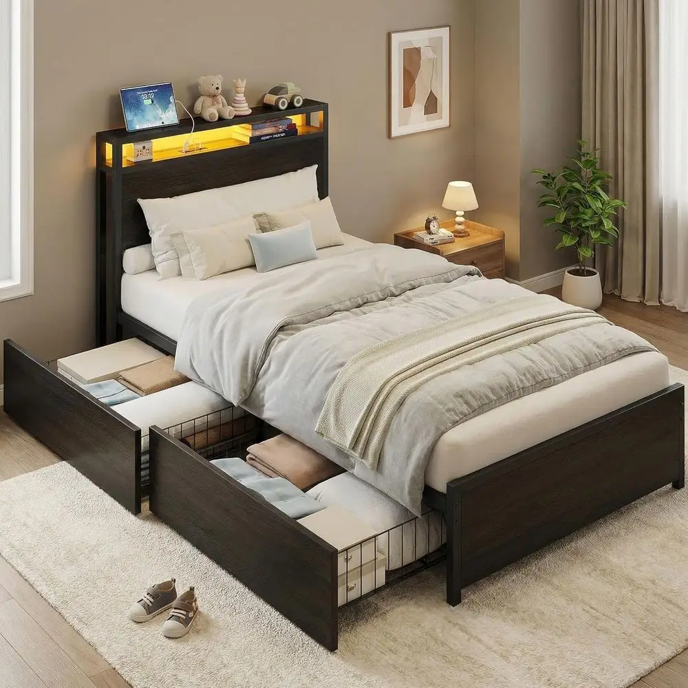 Likimio Twin Bed E,…