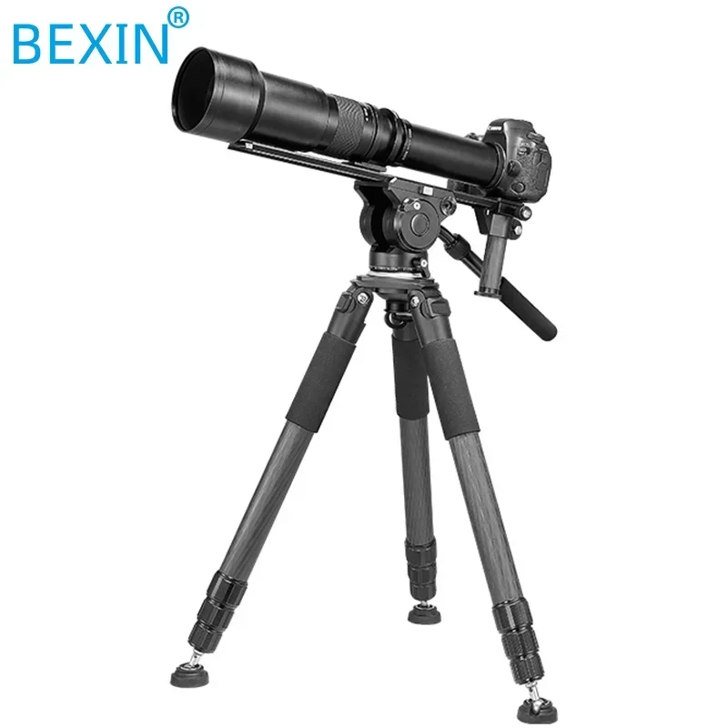 BEXIN ST424C Professional Heavy Duty 30kg Load Camera Tripod Ultra Stable Top Level Birdwatching Camera Stand 40mm Leg Tube