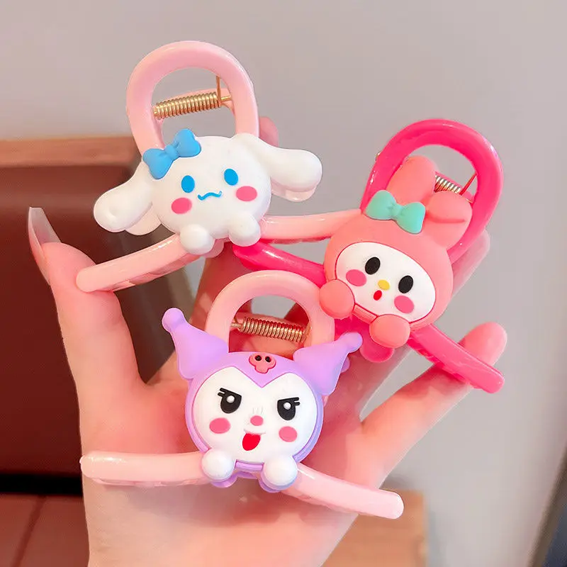 sanrio cartoon cute my melody cinnamoroll simple high-looking female student headwear claw clip decorative daily necessities