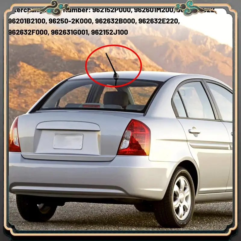 

M45K-Roof Antenna Pole AM / FM For Hyundai Accent For Elantra Tucson Santa Fe Kia Forte Rio Soul Sorento Sportage 2000-2017 New