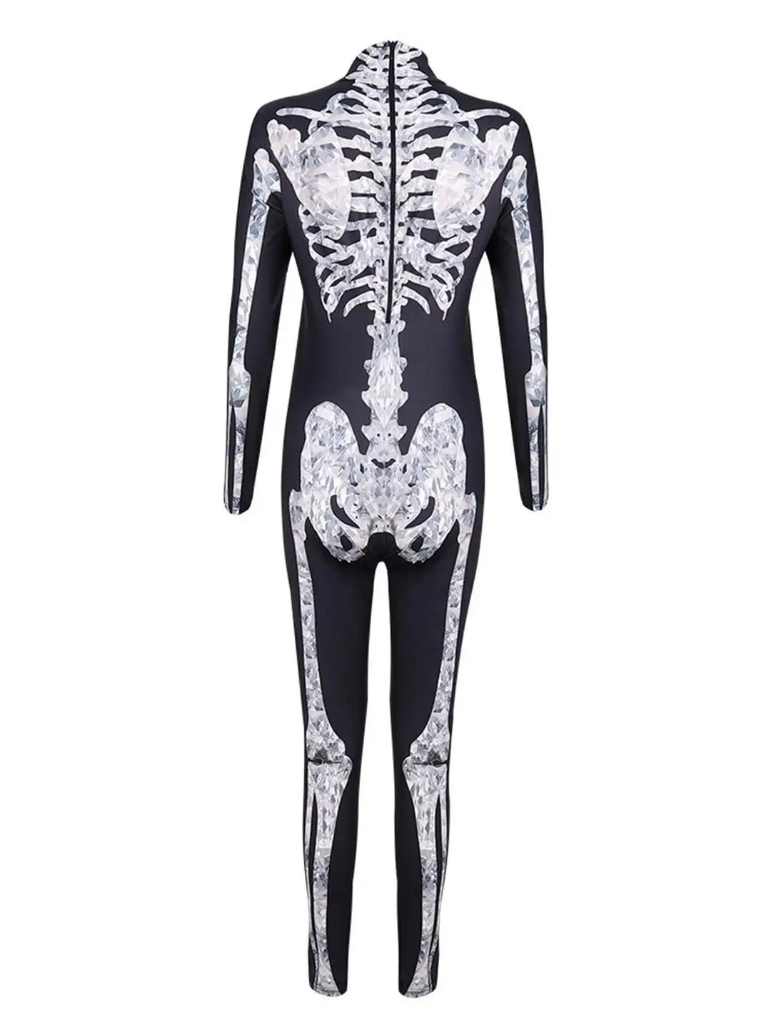 Disfraz de Esqueleto de Terror para loween, Mono de Fsma, Disfraz de Muerte para Cosplay, Traje Ajustado para Actuacio...