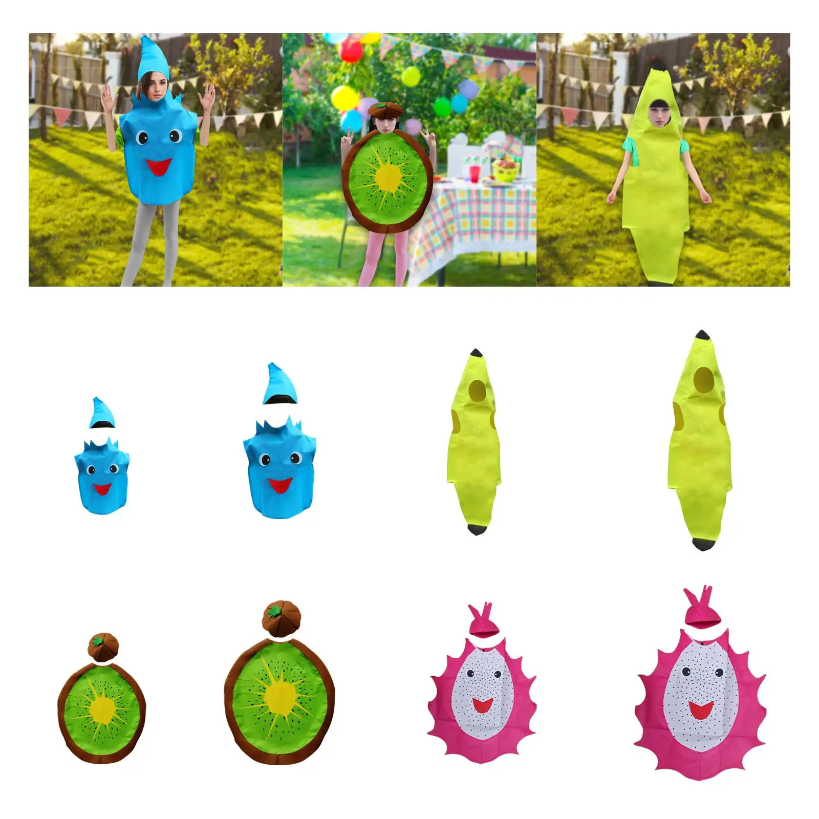 

Костюм с фруктами на Хэллоуин, очаровательный удобный комбинезон, нарядное платье для торжеств, праздников, сценического шоу, карнавала, товары для вечеринок