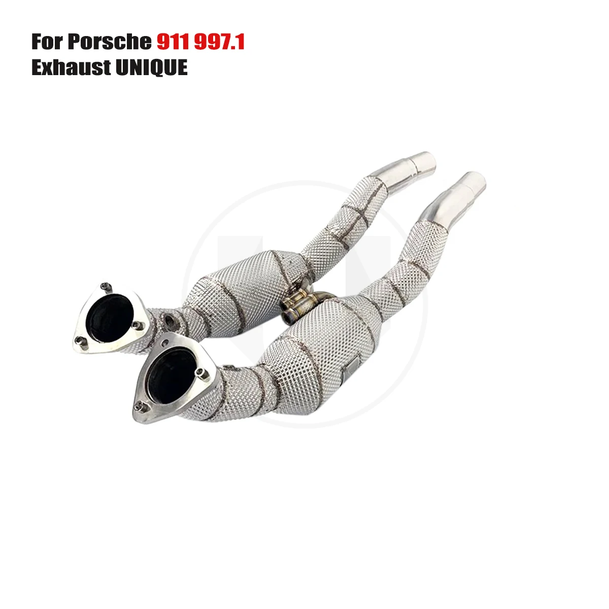 

UNIQUE For 2005-2012 Porsche 911 997.1 3.6L 3.8L With insulator downpipe With cat/without cat exhaust pipe