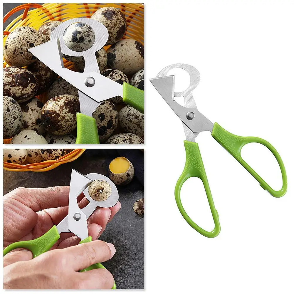 1-20PCS Stainless Steel Quail Egg Scissors Egg Shell Cutter Opener - High Quality Steel Blades Brand New Durable Egg Slicer Tool