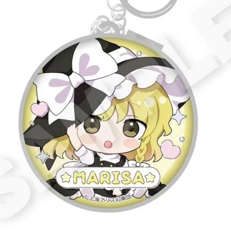 Anime Touhou Project Yuyuko Saigyouji Little One Ver Q-Style Acrylic Pendant Keychains Bag Decorations