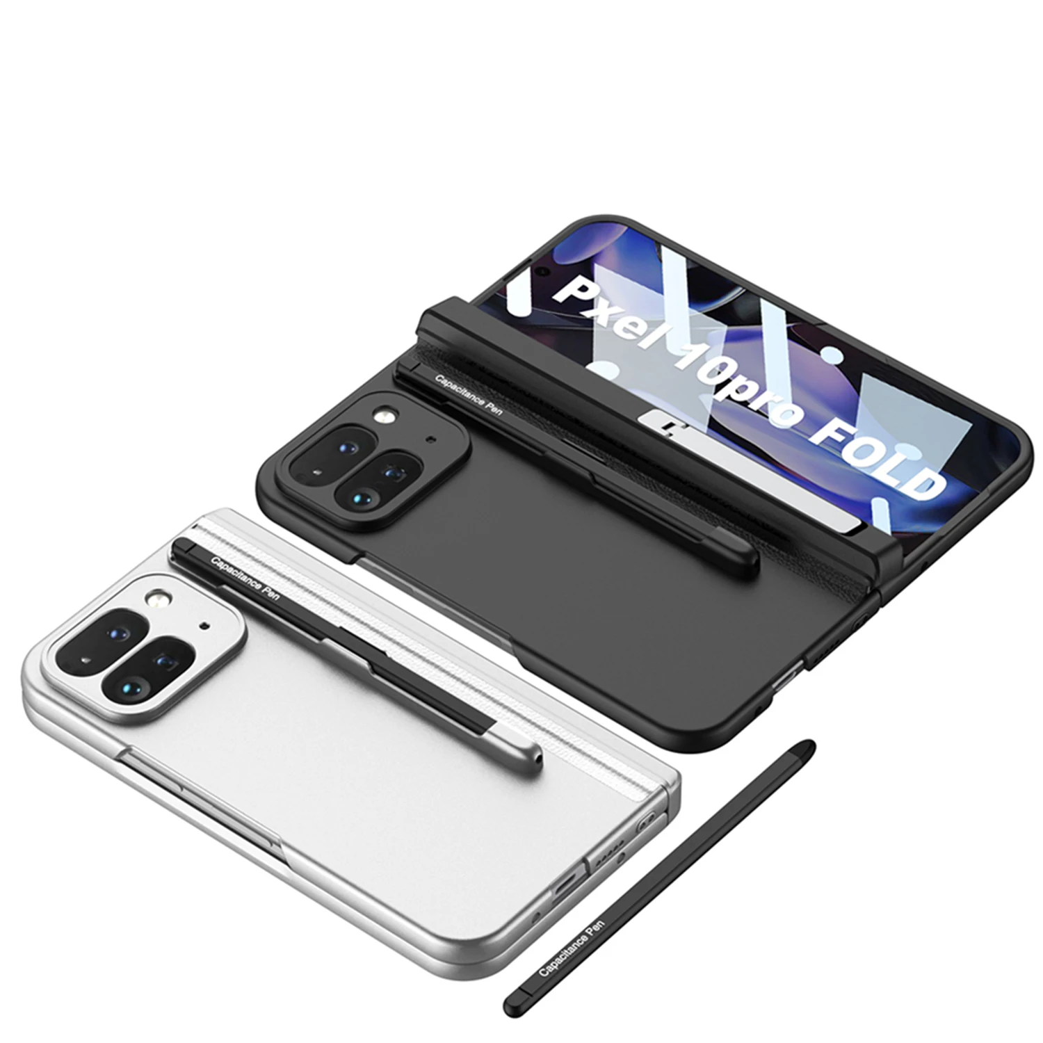 

For Google Pixel 10 Pro Case Magnetic Hinge Stand All-included With Pen Screen Glass Protective Cover For Pixel 10 Pro Fold Case