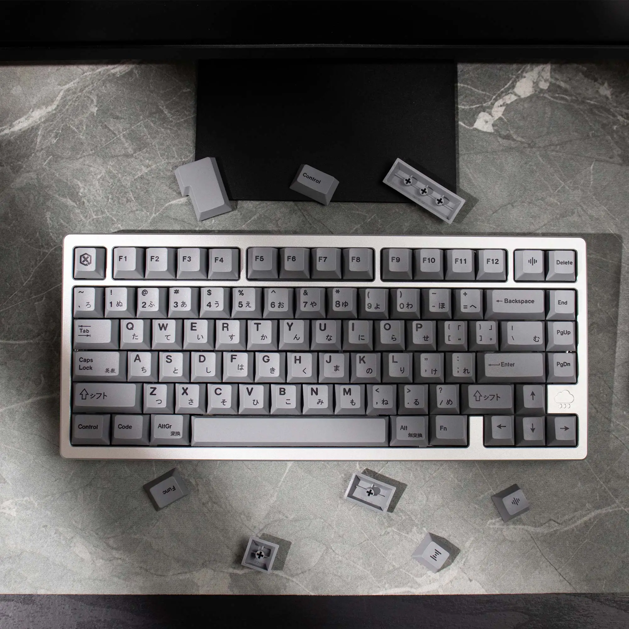 Imagem -03 - Minimalismo Keycaps para Teclado Mecânico Inglês Japonês Dye Sub Perfil Cherry Pbt Wob Bow Preto Branco mx Switches