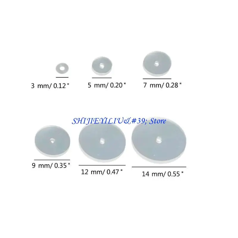 E21F 100pcs Silicone Healing Discs Set Earring Back Stopper Earlobe Support Patches