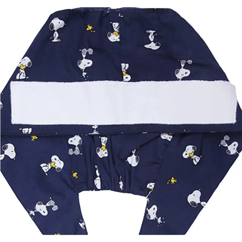 Snoopy Operating Cap Bonnets Printing Nurse Sweat Absorbent Head Wrap Towel Surgical Anti Dirty Cotton Operating Room Soft Hat