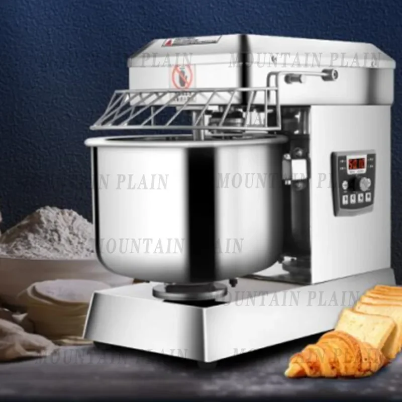 10/15kg Dough Mixer Commercial Small Automatic New Double Action Kneading Electromechanical Live Bread Mixer