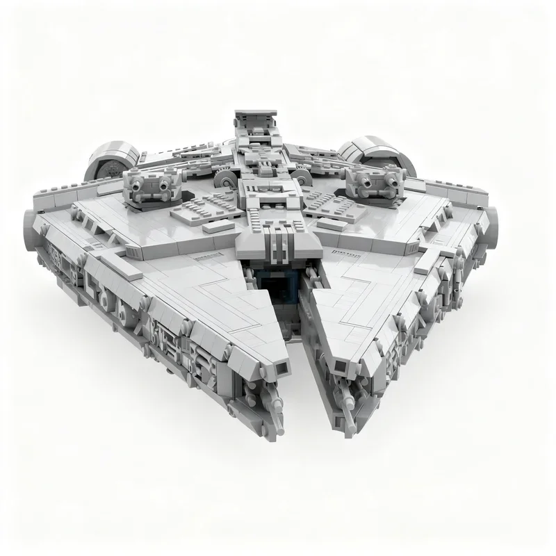 5281PCS MOC Creative Building Light Cruiser Model Custom Puzzle DIY Ideas Toy Birthday Gift Bricks Holiday Gifts Collection