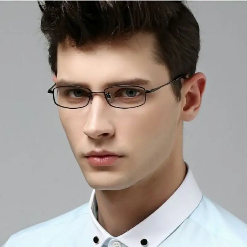 

Rockjoy Titanium Eyeglasse Glasses Frame Men Women Rectangle Ready Myopia Male Ultralight Small Face Spectacles for Prescription