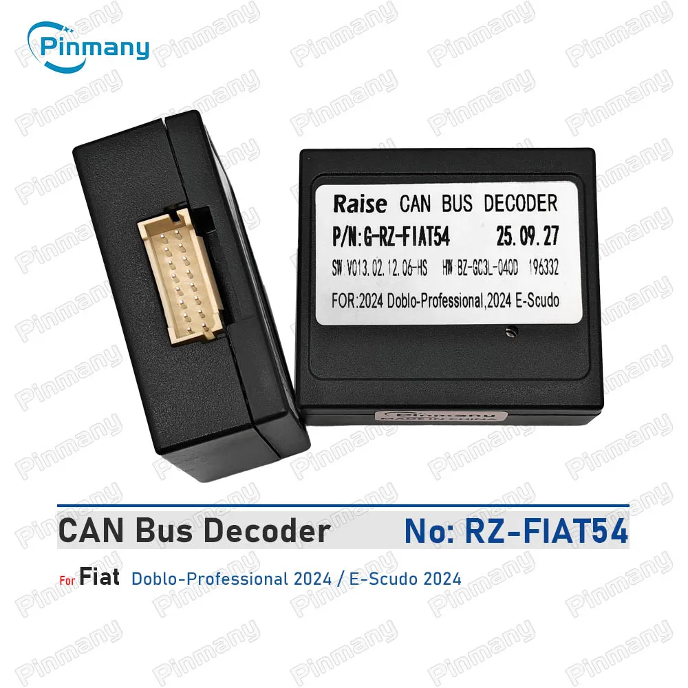 Car CAN Bus Decoder RAISE G-RZ-FIAT54 16 pin black box for 2024 Fiat Doblo-Professional E-Scudo