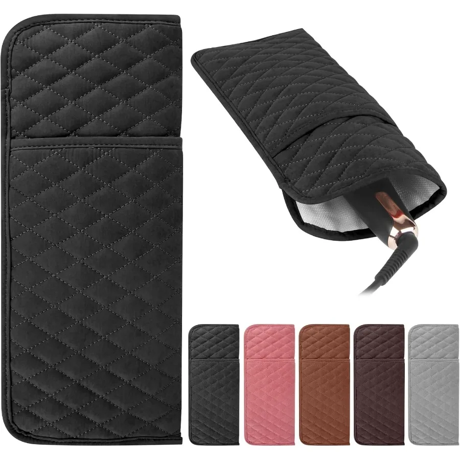 حقيبة تنظيم أدوات الشعر المقاومة للحرارة، حقيبة تخزين محمولة للسفر لمكواة فرد الشعر ومكاوي الشباك والمكاوي المسطحة