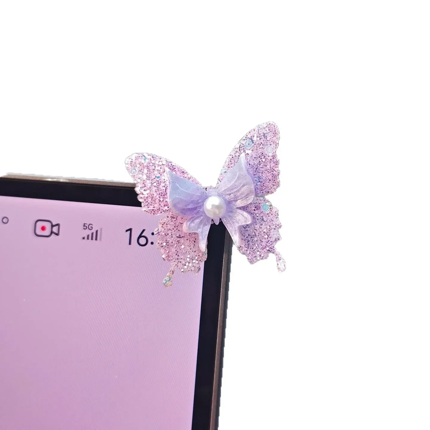 1PC 3D Butterfly Car Ornament Creative Healing Cute Fresh Center Console Decor Universal Auto Interior Accessories