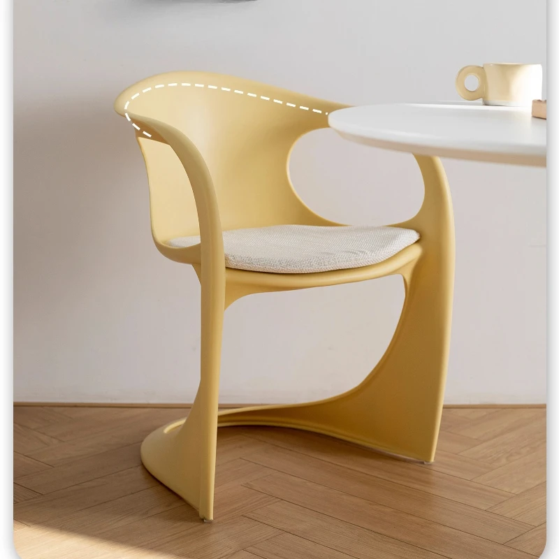 الشمال تصميم بسيط الفن كرسي منحني المنزل شرفة مسند الظهر غرفة المعيشة غرفة الطعام كرسي ديكور المنزل غرفة نوم كرسي خلع الملابس #5