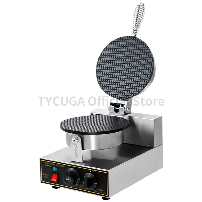 Electric Egg Roll Ice Cream Waffle Cone Maker Commercial Sweet Snack Non-Stick Waffle Cones Bowl Maker Waffle Iron Cone Machine