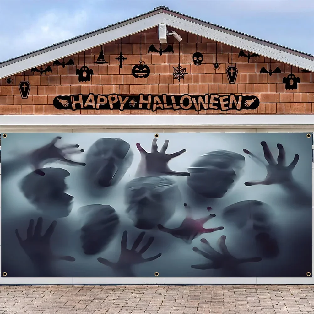 Halloween Garagentor Banner Dekoration, schreckliche Zombie Muster, Halloween Wand dekoration großen Hintergrund