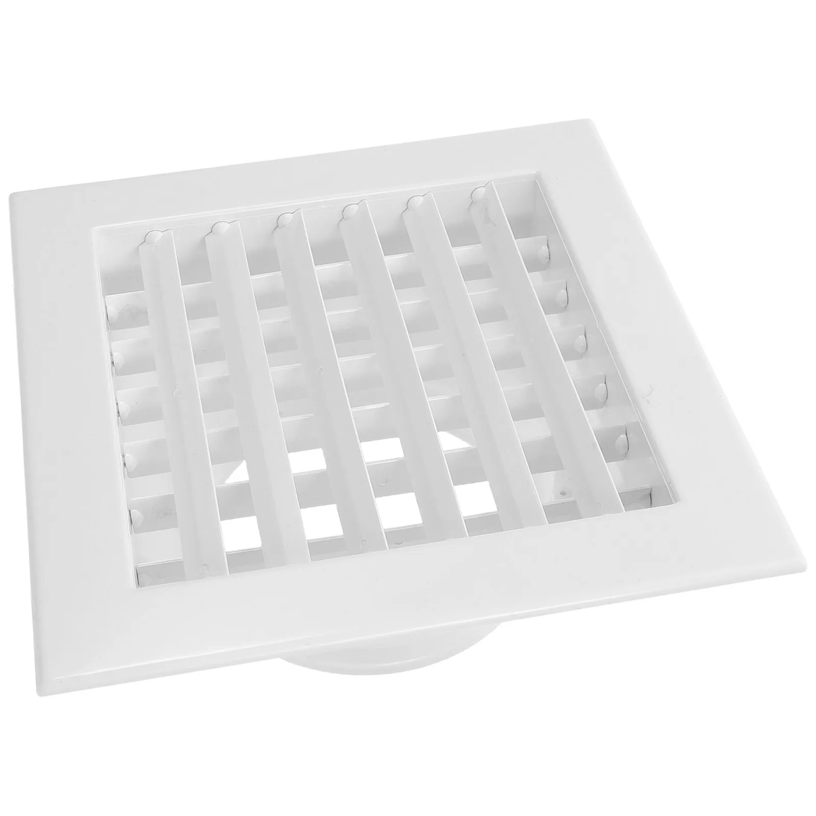 Square Air Conditioning Vent Cover ABS Double Louver Central Air Conditioner Vent Outlet Ceiling Airflow Grille