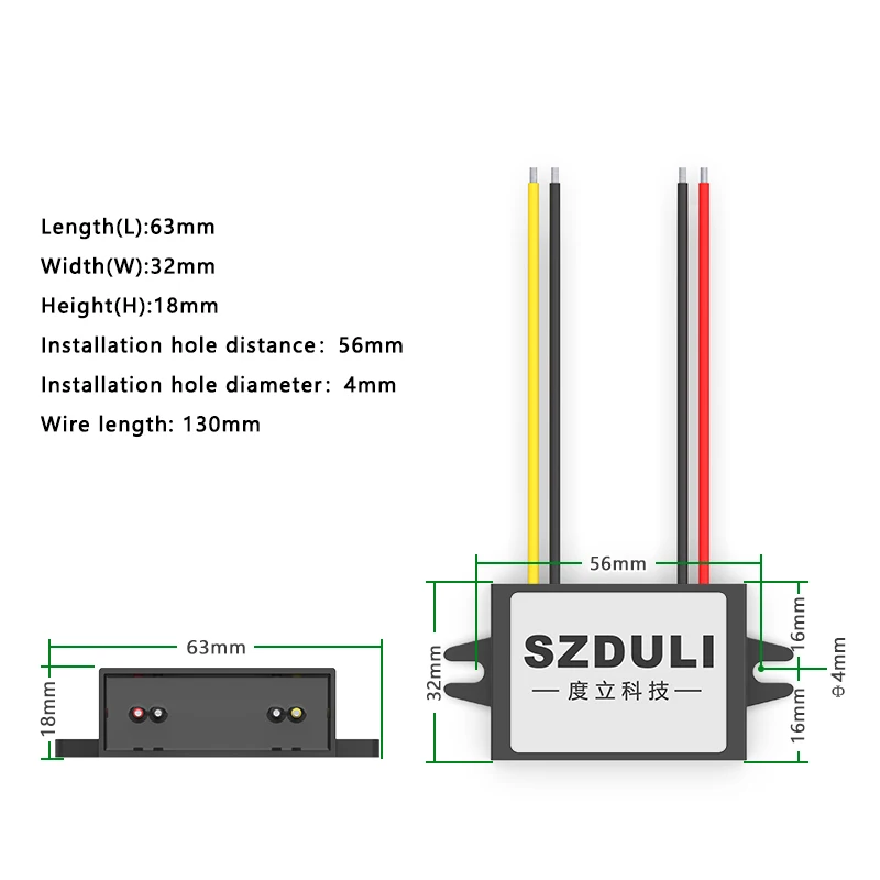 DC 12V to DC 24V 2A Boost Automotive Power Converter 12 Volt to 24 Volt Boost Regulator