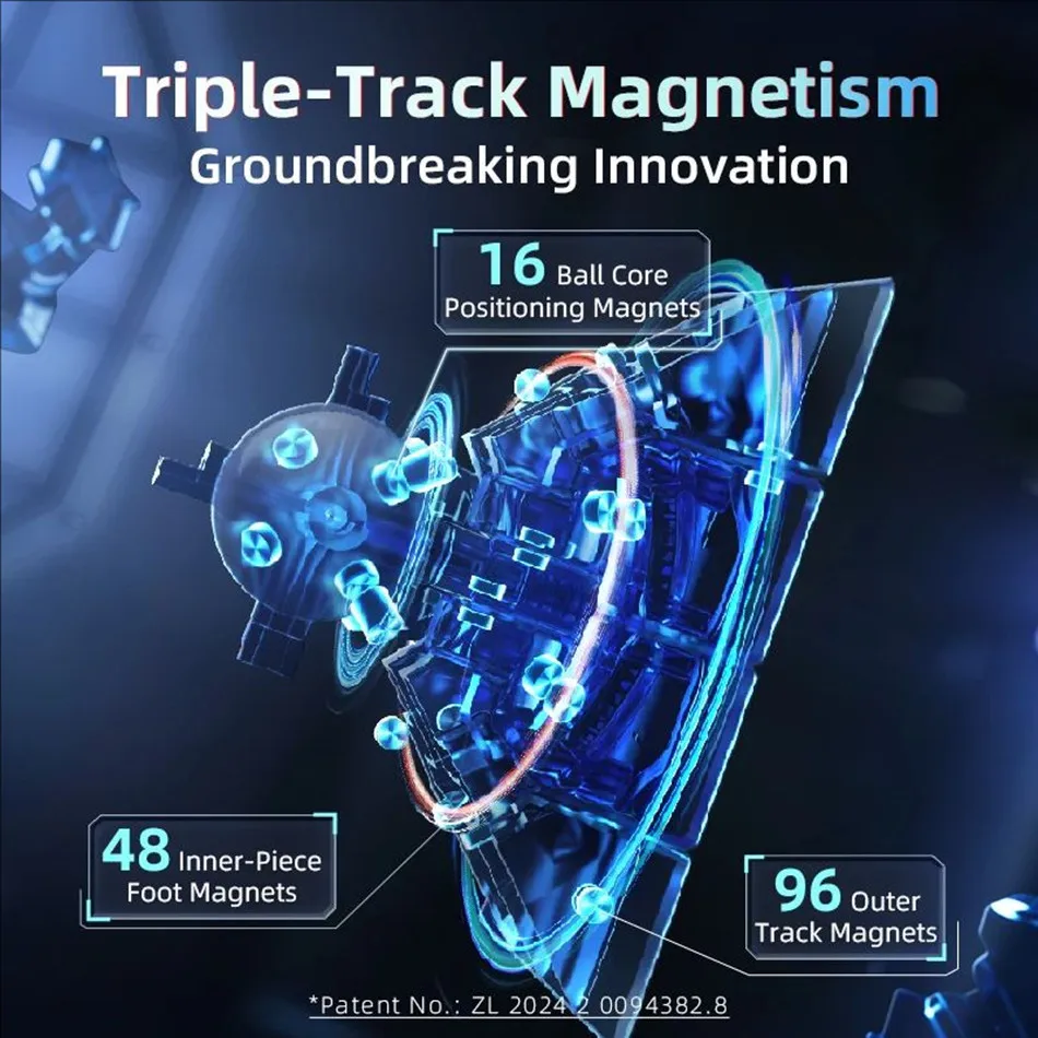 MoYu AoSu V7 Magnetische 4x4x4 Magic Speed Cube AOSU V7 Magnetische Track UV Kubus stickerloze Puzzel Speelgoed Geschenken MOYU AOSU 4X4