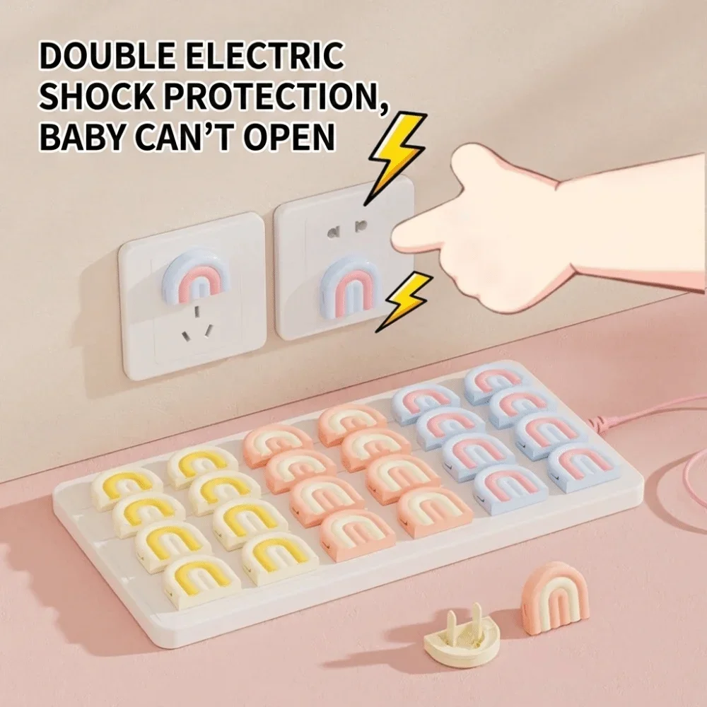 Child Safety Outlet Protector Covers Anti Shock Waterproof Dustproof Plug Caps For Household Power Strip Sockets