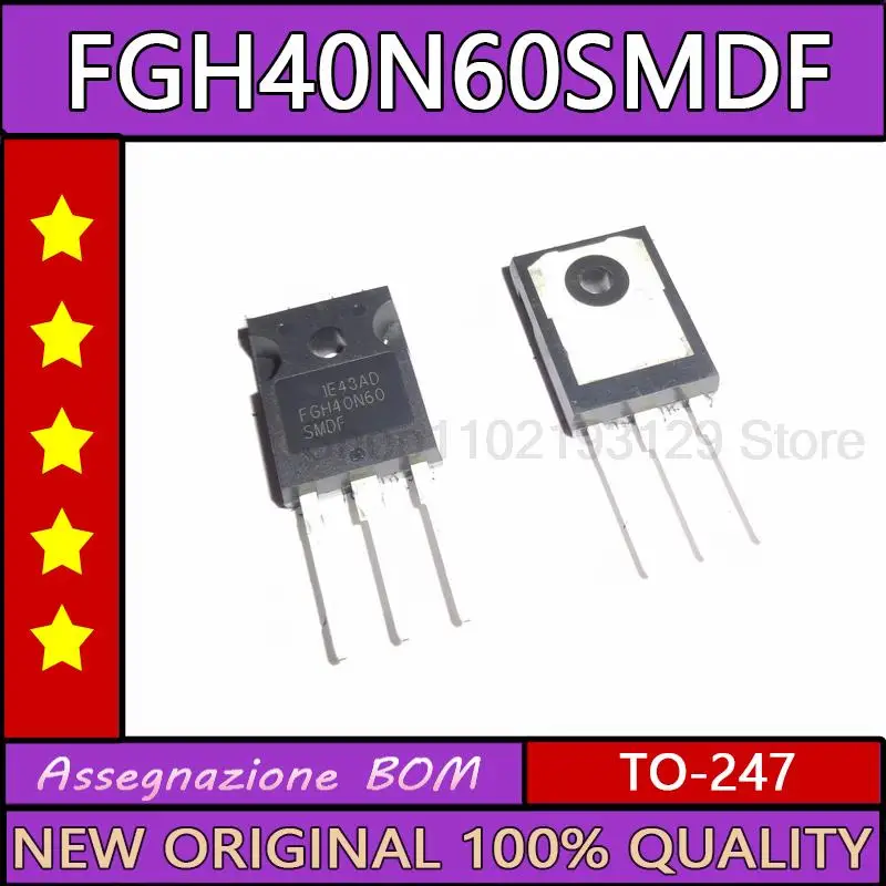 5PCS Fgh40n60smdf new original imported fgh40n60